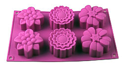 Cavities Big Flower Silicone Cake Baking Mold Cake Pan Muffin Cups