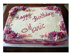 Flower Birthday Sheet Cake Flower Birthday Cake Tutorial A