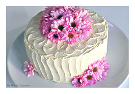 Sweet Fix Double Vanilla Flower Cake