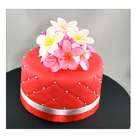 Frangipani Flower Cake This Cake Contains A Delicious Red