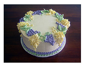 Flower Cake With Grapes fabulous Flickr