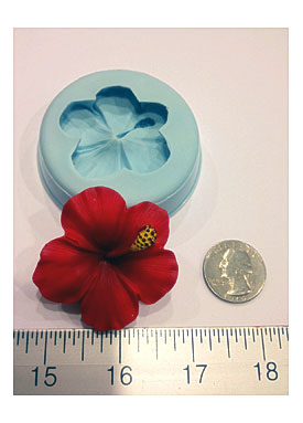 Hibiscus Silicone Mold Chocolate Fondant Gumpaste By Tracestuff