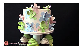 75th Birthday Flower Cupcake Stand YouTube