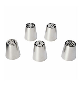 5Pcs Russian Tulip Flower Cake Icing Piping Nozzles Decorating Tips