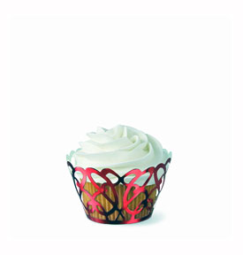 Red Foil Cupcake Liners Party Decorations By Everythingcupcakess