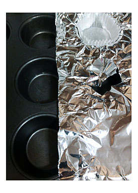 Covered Hole Punched Muffin Cup 8 Muffin Tin Liner Do