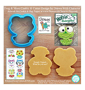 Frog And More Cookie Cutter And Fondant By WhiskedAwayCutters