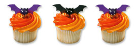 Bats DecoPics® Cupcake Picks 12 Ct