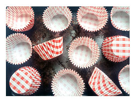 Red Gingham Cupcake Liners, Barefoot Contessa