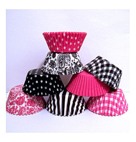 104 Pink And Black Cupcake Liner By LulusCupcakeBoutique On Etsy