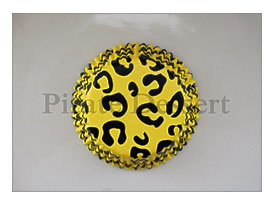 ANIMAL Print CUPCAKE LINERS Yellow Animal Print By PirateDessert