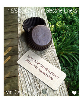 15 16 Chocolate Brown Glassine Mini By TheBakersBin
