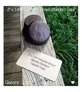 Chocolate Brown Glassine Standard By TheBakersBin