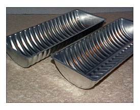 Vintage Aluminum Bread Pan Set German Long Loaf By RedRubyRetro