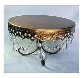 Gold Jeweled Cake Plate #5 8" Tall X 13" Diameter Flickr