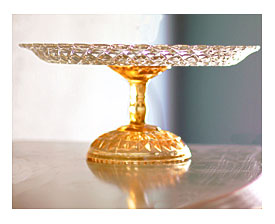 Gold Cake Stand 14 Glass Cake Stand Cake By TheRocheStudio