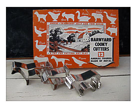 Barnyard Cookie Cutters Boxed Set 12 Metal By IrwinStMercantile