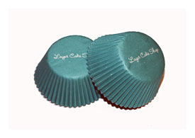 24 Turquoise Greaseproof Cupcake Liners Teal By LuxePartySupply