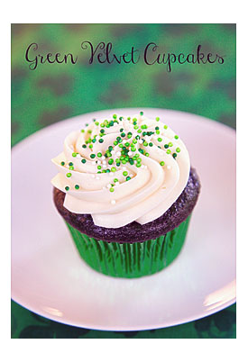 Green Velvet Cupcakes With Cream Cheese Frosting Cupcakes Made With