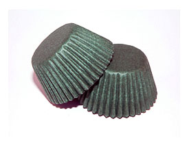 Green Mini Cupcake Muffin Cases