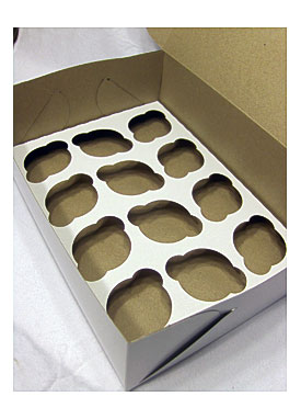 Cupcake Boxes And Inserts. Pack Of 10 White Cupcake Box With Window