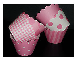 Pink Cupcake Wrappers Carnation Pink Carnival By CupcakeConcepts