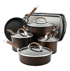 Circulon Symmetry 8298 Hard Anodized Nonstick 9 Piece Cookware With 2