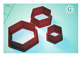 Hexagon Cookie Cutter 3 Size Options The Gingerbread Cutter