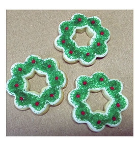 Dairy Good Life Pretty Little Christmas Wreath Cookies