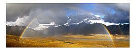 Denali Double Rainbow Panorama