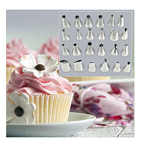 Icing Piping Nozzles Pastry Tips Cake Sugar Craft Kit Set Of 24 Intl
