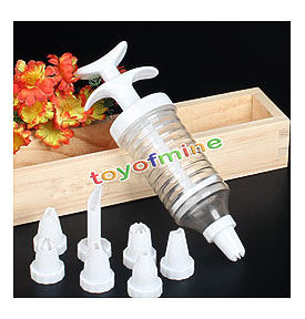 Cake Decorating Kit With 8 Tips Nozzles Icing Syringe Piping Sets