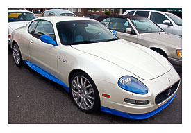Old cars at Copley Motorcars, Needham MA 2005 Maserati GranSport coupe