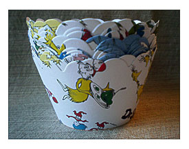 CLEARANCE Dr. Seuss Cupcake Wrappers 10 By KatherinePaigeDesign