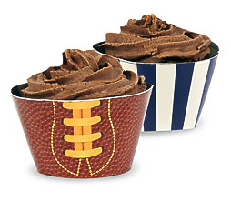Alt. Image 1 Football Game Time Reversible Cupcake Wrappers 12