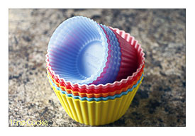 Regular And Large Silicone Cupcake Liners, Slice Cake, Giant, Large