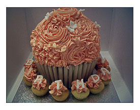 Barrow In Furness And The Lake District, Cumbria Pink Giant Cupcake