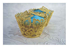 Butterflies Cupcake Wrapper 3D Lace Mat, Cakelace