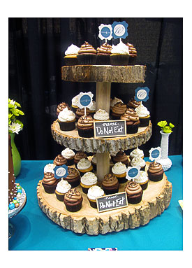 Tree Stump Cupcake Stand. 2 Tier Cake Cupcake Plate Stand Fitting