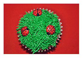 The World One Cupcake At A Time Sunflower And Ladybug Cupcakes