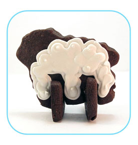 3D Sheep Cookies The Decorated Cookie