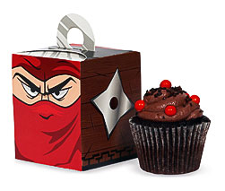 Ninja Warrior Party Cupcake Boxes 