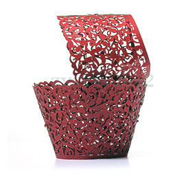 Details About 12pcs Filigree Laser Cut Cupcake Wrapper Wraps Birthday