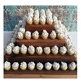 Mini Cupcake Stand Rustic Wedding Dessert By RusticFarmWoodCo