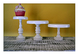 White MINI Cupcake Stands Set Of 3 By GiftsbyGaby On Etsy