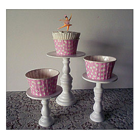 Varied Sizes Mini Wood Cupcake Stands By Pinkrosecottage On Etsy