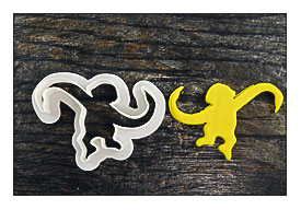 Barrel Monkey Cookie Cutter Mini And Standard Sizes 3D