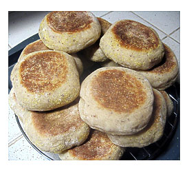 Gadget Free Chewy English Muffins Toasterbaker's Blog