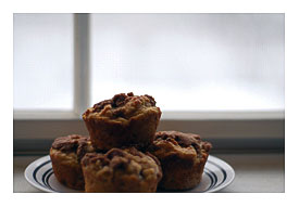 Snowy Sunday Morning Apple Cinnamon Muffins