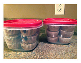 Hinged Cupcake Holder Muffin Ramekin Clamshell Container Pack Of 30